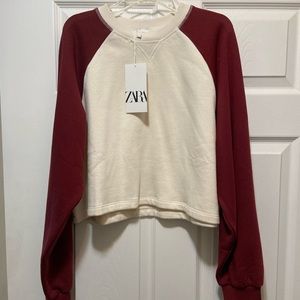 ZARA Cropped Sweatshirt NWT